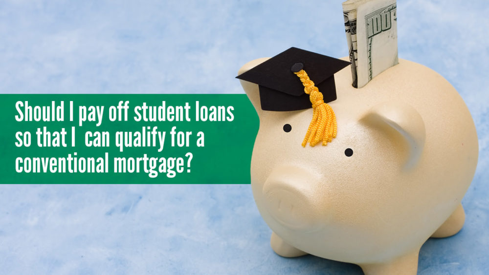 Student loans and mortgages