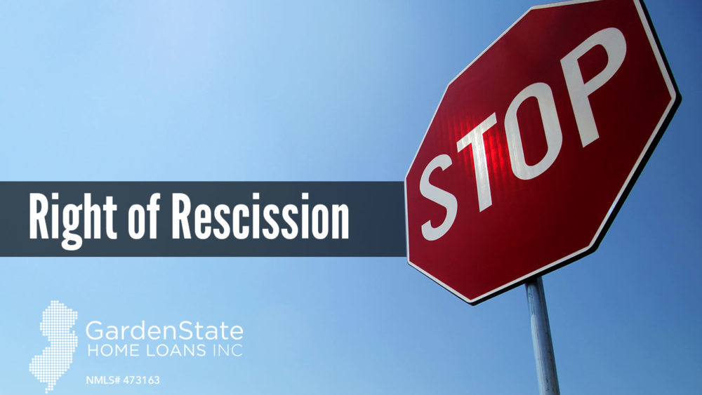 , Right of Rescission