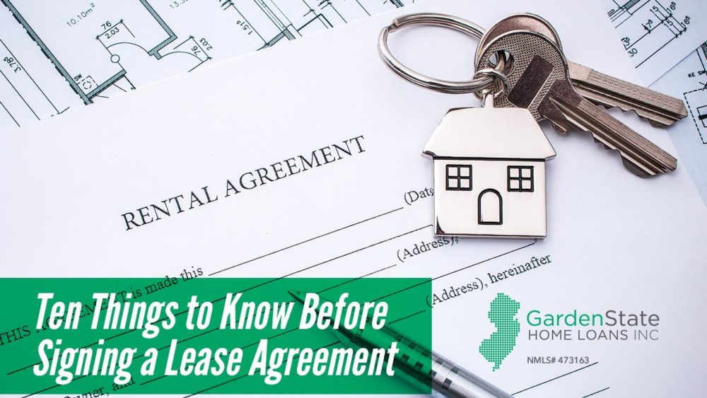 , Ten Things to Know Before Signing a Lease Agreement